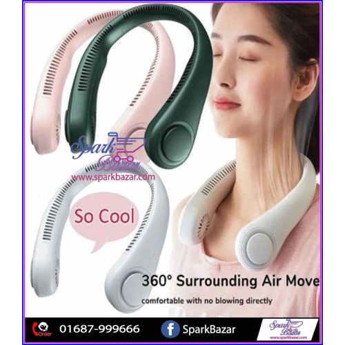 Portable Air Cooling Hanging Neck Fan