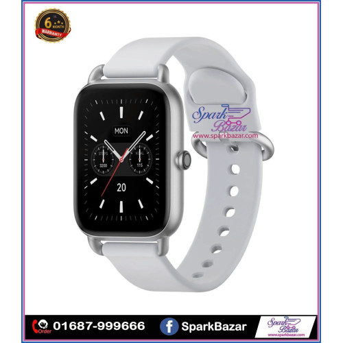 Xiaomi Haylou RS4 Square Shape Silver Smart Watch